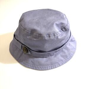 L.L.Bean Dusty Blue Purple Bucket Hat - Size Medium with Button Detail